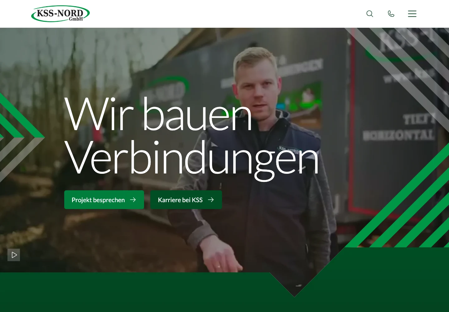 Websiteentwurf für KSS-Nord